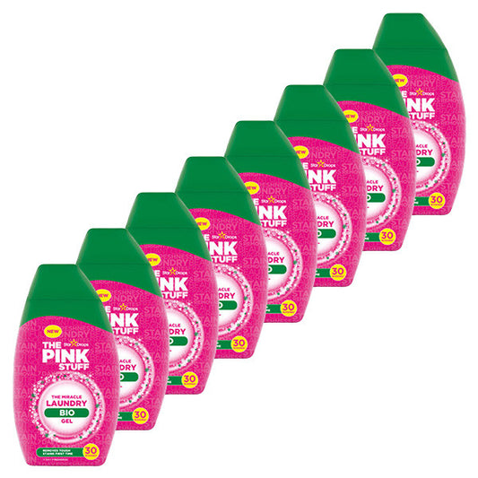 The Pink Stuff Gel de lavado orgánico 900 ml - paquete de 8