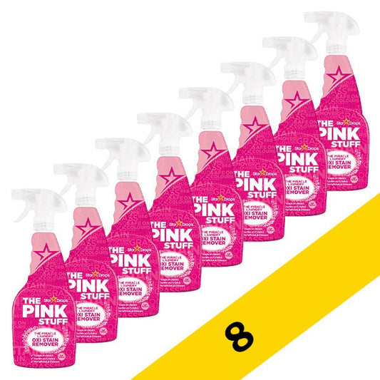 The Pink Stuff Oxi Quitamanchas Spray 500ml - Paquete de 8