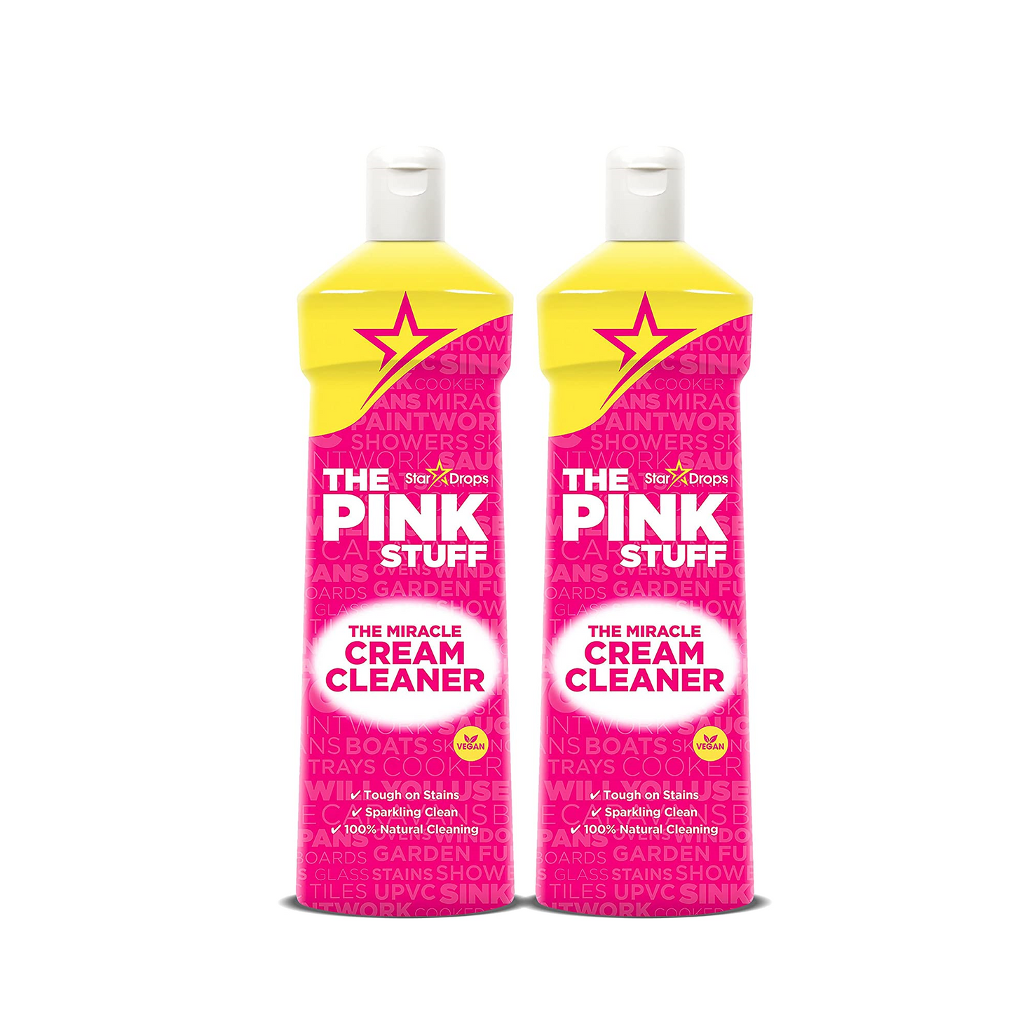 Limpiador en crema Stardrops The Pink Stuff - Pack de 2