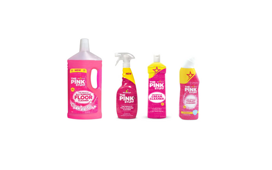 Stardrops The Pink Stuff Bundle - Limpiador de Suelos, Limpiador Multiusos, Limpiador de Cremas y Limpiador de Inodoros