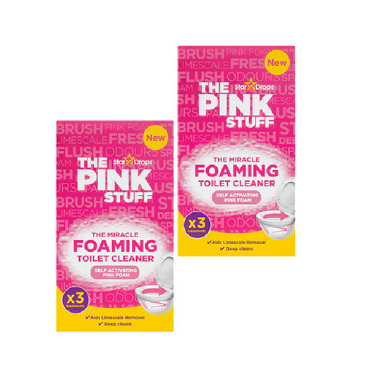 NUEVO The Pink Stuff | El milagroso polvo de baño espumoso | Polvo limpiador de inodoros | 6 x 100 gramos
