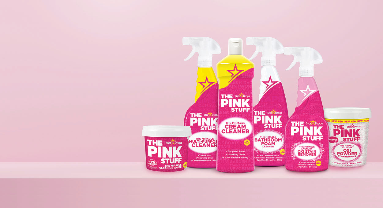 Stardrops - The Pink Stuff - Paquete de 2 pasta de limpieza milagrosa y  spray multiusos (1 pasta de limpieza, 1 aerosol multiuso)