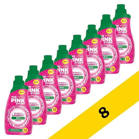 The Pink Stuff Detergente líquido orgánico 960ml - paquete de 8