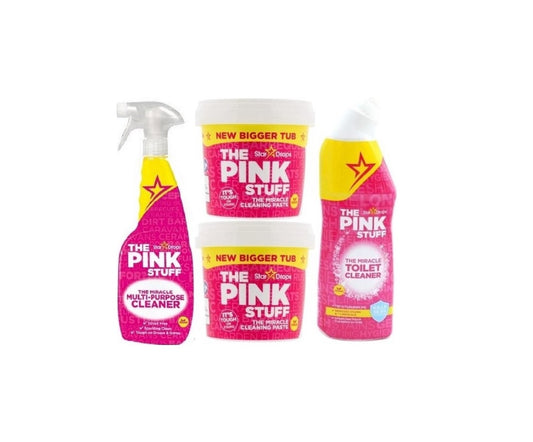 Stardrops The Pink Stuff Mega Bundle - 2x Pasta limpiadora 850gr + Limpiador de WC + Spray multiusos