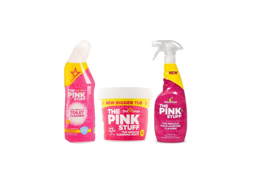 Stardrops Ultra Pinkstuff Pack - Pasta Limpiadora 850 gramos + Gel Inodoro + Multi Cleaning Spray